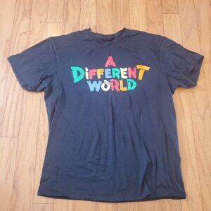 Vintage RARE 1980s classic sitcom A different world Tv show Shirt  logo